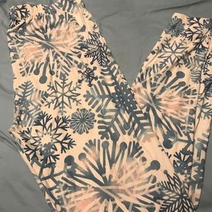 Agnes & Dora Snowflake leggings L